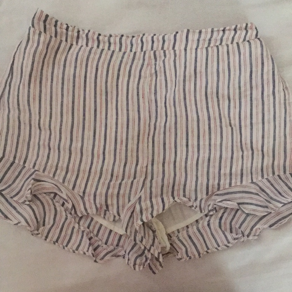 Stripped blue and red shorts